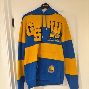 Mitchell & Ness Blue and Yellow GSW Hoodie